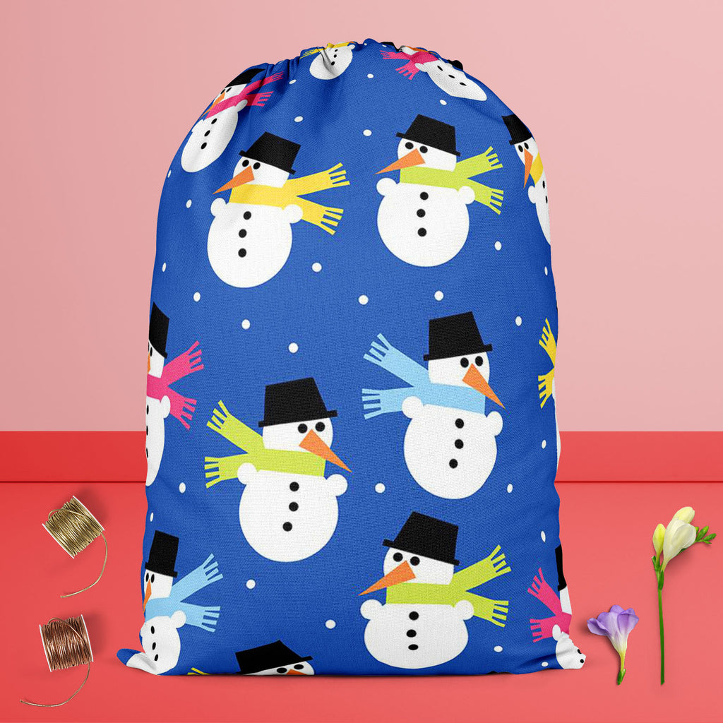 Snowman Reusable Sack Bag | Bag for Gym, Storage, Vegetable & Travel-Drawstring Sack Bags-SCK_FB_DS-IC 5007199 IC 5007199, Baby, Books, Children, Christianity, Decorative, Holidays, Illustrations, Kids, Patterns, Signs, Signs and Symbols, snowman, reusable, sack, bag, for, gym, storage, vegetable, travel, background, blue, bonnet, celebration, child, christmas, cold, color, composition, cute, decor, design, element, fabric, frost, gift, gree, hat, holiday, illustration, kid, merry, night, ornament, ornate, 