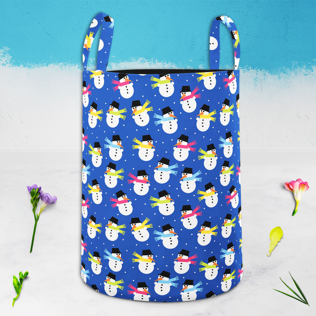 Snowman Foldable Open Storage Bin | Organizer Box, Toy Basket, Shelf Box, Laundry Bag | Canvas Fabric-Storage Bins-STR_BI_CB-IC 5007199 IC 5007199, Baby, Books, Children, Christianity, Decorative, Holidays, Illustrations, Kids, Patterns, Signs, Signs and Symbols, snowman, foldable, open, storage, bin, organizer, box, toy, basket, shelf, laundry, bag, canvas, fabric, background, blue, bonnet, celebration, child, christmas, cold, color, composition, cute, decor, design, element, frost, gift, gree, hat, holida