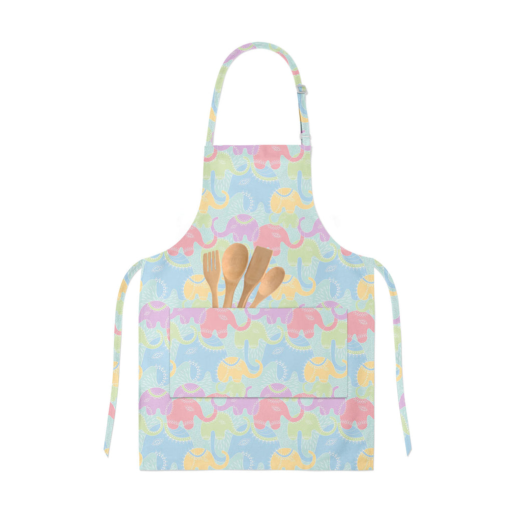 Elephants Apron | Adjustable, Free Size & Waist Tiebacks-Aprons Neck to Knee-APR_NK_KN-IC 5007201 IC 5007201, Abstract Expressionism, Abstracts, Animals, Baby, Botanical, Children, Floral, Flowers, Illustrations, Indian, Kids, Nature, Patterns, Scenic, Semi Abstract, elephants, apron, adjustable, free, size, waist, tiebacks, elephant, abstract, animal, background, flower, funny, illustration, india, pattern, repetition, seamless, summer, wallpaper, artzfolio, kitchen apron, white apron, kids apron, cooking 