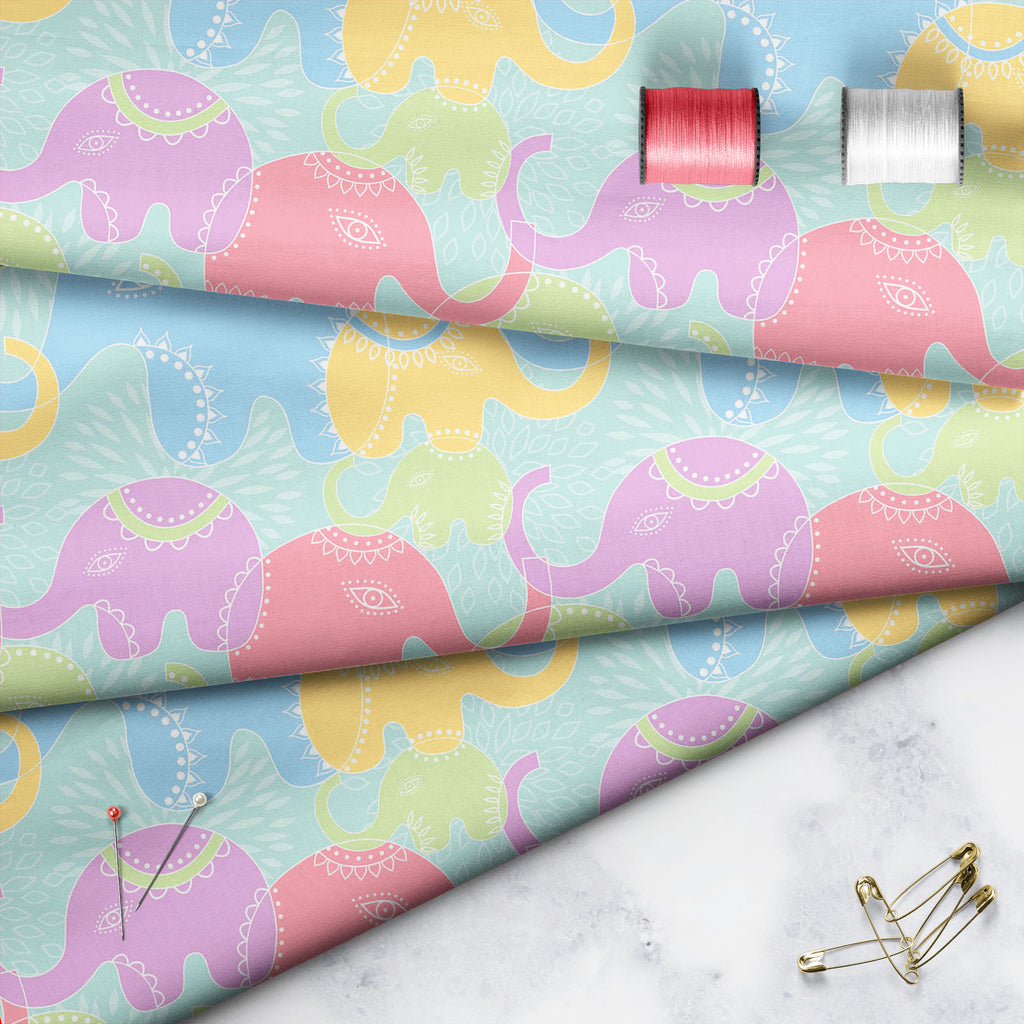 Elephants D2 Sofa Fabric by Metre | Upholstery For Sofa, Curtains & Cushions-Sofa Fabrics-SOF_FB-IC 5007201 IC 5007201, Abstract Expressionism, Abstracts, Animals, Baby, Botanical, Children, Floral, Flowers, Illustrations, Indian, Kids, Nature, Patterns, Scenic, Semi Abstract, elephants, d2, sofa, fabric, by, metre, upholstery, for, curtains, cushions, elephant, abstract, animal, background, flower, funny, illustration, india, pattern, repetition, seamless, summer, wallpaper, artzfolio, cotton fabric, uphol