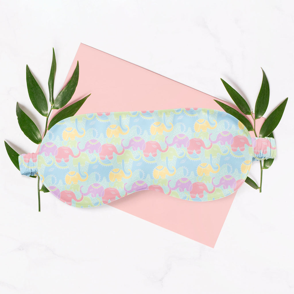 Elephants Sleeping Eye Pad Blackout Eye Cover | Soft Anti-Allergic Eco-Friendly Natural Mulberry Silk Fabric-Sleep Masks-MSK_SL_BS-IC 5007201 IC 5007201, Abstract Expressionism, Abstracts, Animals, Baby, Botanical, Children, Floral, Flowers, Illustrations, Indian, Kids, Nature, Patterns, Scenic, Semi Abstract, elephants, sleeping, eye, pad, blackout, cover, soft, anti-allergic, eco-friendly, natural, satin, silk, fabric, elephant, abstract, animal, background, flower, funny, illustration, india, pattern, re
