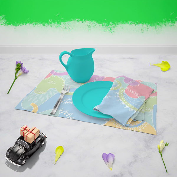 Elephants D2 Table Napkin-Table Napkins-NAP_TB-IC 5007201 IC 5007201, Abstract Expressionism, Abstracts, Animals, Baby, Botanical, Children, Floral, Flowers, Illustrations, Indian, Kids, Nature, Patterns, Scenic, Semi Abstract, elephants, d2, table, napkin, for, dining, center, poly, cotton, fabric, elephant, abstract, animal, background, flower, funny, illustration, india, pattern, repetition, seamless, summer, wallpaper, artzfolio, napkins, table napkins cotton set of 6, dining table napkins set of 6, clo