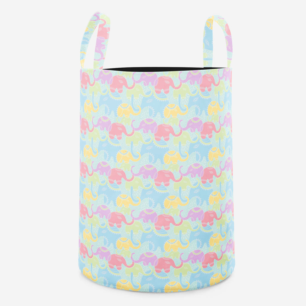 Elephants Foldable Open Storage Bin | Organizer Box, Toy Basket, Shelf Box, Laundry Bag | Canvas Fabric-Storage Bins-STR_BI_RD-IC 5007201 IC 5007201, Abstract Expressionism, Abstracts, Animals, Baby, Botanical, Children, Floral, Flowers, Illustrations, Indian, Kids, Nature, Patterns, Scenic, Semi Abstract, elephants, foldable, open, storage, bin, organizer, box, toy, basket, shelf, laundry, bag, canvas, fabric, elephant, abstract, animal, background, flower, funny, illustration, india, pattern, repetition, 