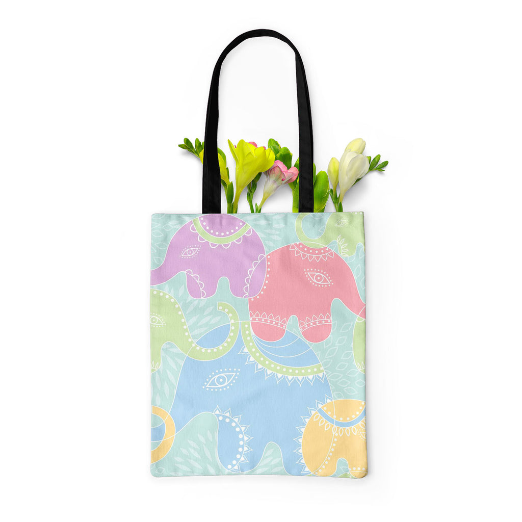 Elephants D2 Tote Bag Shoulder Purse | Multipurpose-Tote Bags Basic-TOT_FB_BS-IC 5007201 IC 5007201, Abstract Expressionism, Abstracts, Animals, Baby, Botanical, Children, Floral, Flowers, Illustrations, Indian, Kids, Nature, Patterns, Scenic, Semi Abstract, elephants, d2, tote, bag, shoulder, purse, multipurpose, elephant, abstract, animal, background, flower, funny, illustration, india, pattern, repetition, seamless, summer, wallpaper, artzfolio, tote bag, large tote bags, canvas bag, canvas tote bags, to