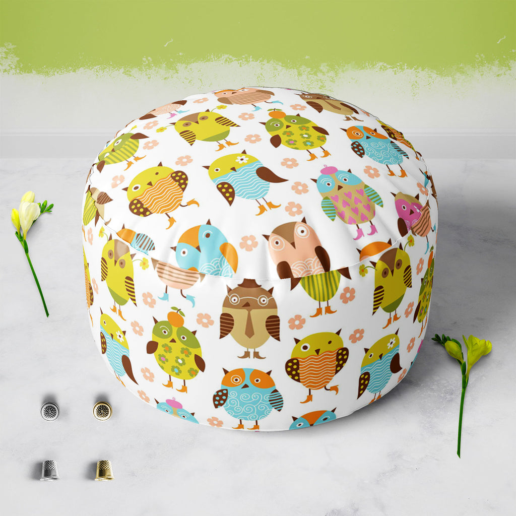 Pretty Birds Footstool Footrest Puffy Pouffe Ottoman Bean Bag | Canvas Fabric-Footstools-FST_CB_BN-IC 5007202 IC 5007202, Abstract Expressionism, Abstracts, Animals, Animated Cartoons, Art and Paintings, Baby, Birds, Black and White, Botanical, Caricature, Cartoons, Children, Decorative, Digital, Digital Art, Floral, Flowers, Graphic, Hearts, Illustrations, Kids, Love, Modern Art, Nature, Patterns, Scenic, Semi Abstract, Signs, Signs and Symbols, White, pretty, footstool, footrest, puffy, pouffe, ottoman, b