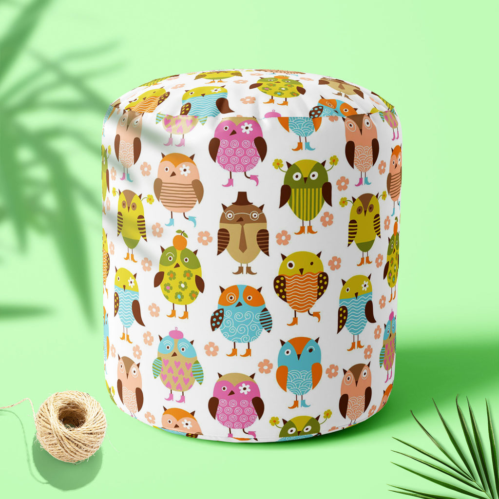 Pretty Birds Footstool Footrest Puffy Pouffe Ottoman Bean Bag | Canvas Fabric-Footstools-FST_CB_BN-IC 5007202 IC 5007202, Abstract Expressionism, Abstracts, Animals, Animated Cartoons, Art and Paintings, Baby, Birds, Black and White, Botanical, Caricature, Cartoons, Children, Decorative, Digital, Digital Art, Floral, Flowers, Graphic, Hearts, Illustrations, Kids, Love, Modern Art, Nature, Patterns, Scenic, Semi Abstract, Signs, Signs and Symbols, White, pretty, footstool, footrest, puffy, pouffe, ottoman, b
