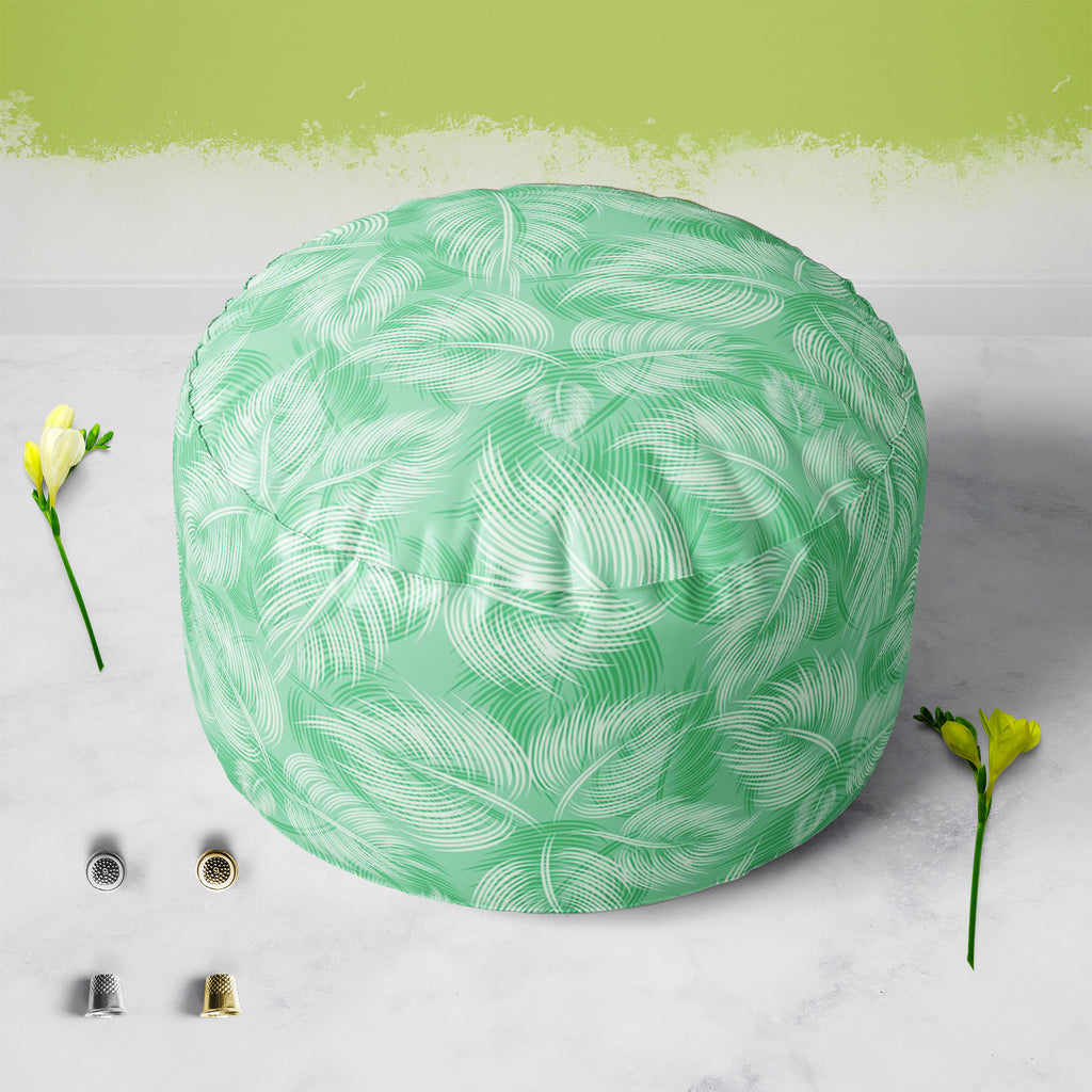 Spring Leaves D1 Footstool Footrest Puffy Pouffe Ottoman Bean Bag | Canvas Fabric-Footstools-FST_CB_BN-IC 5007203 IC 5007203, Abstract Expressionism, Abstracts, Ancient, Art and Paintings, Botanical, Decorative, Digital, Digital Art, Drawing, Floral, Flowers, Graphic, Historical, Illustrations, Medieval, Nature, Patterns, Retro, Semi Abstract, Signs, Signs and Symbols, Vintage, spring, leaves, d1, footstool, footrest, puffy, pouffe, ottoman, bean, bag, canvas, fabric, seamless, textile, design, abstract, ar