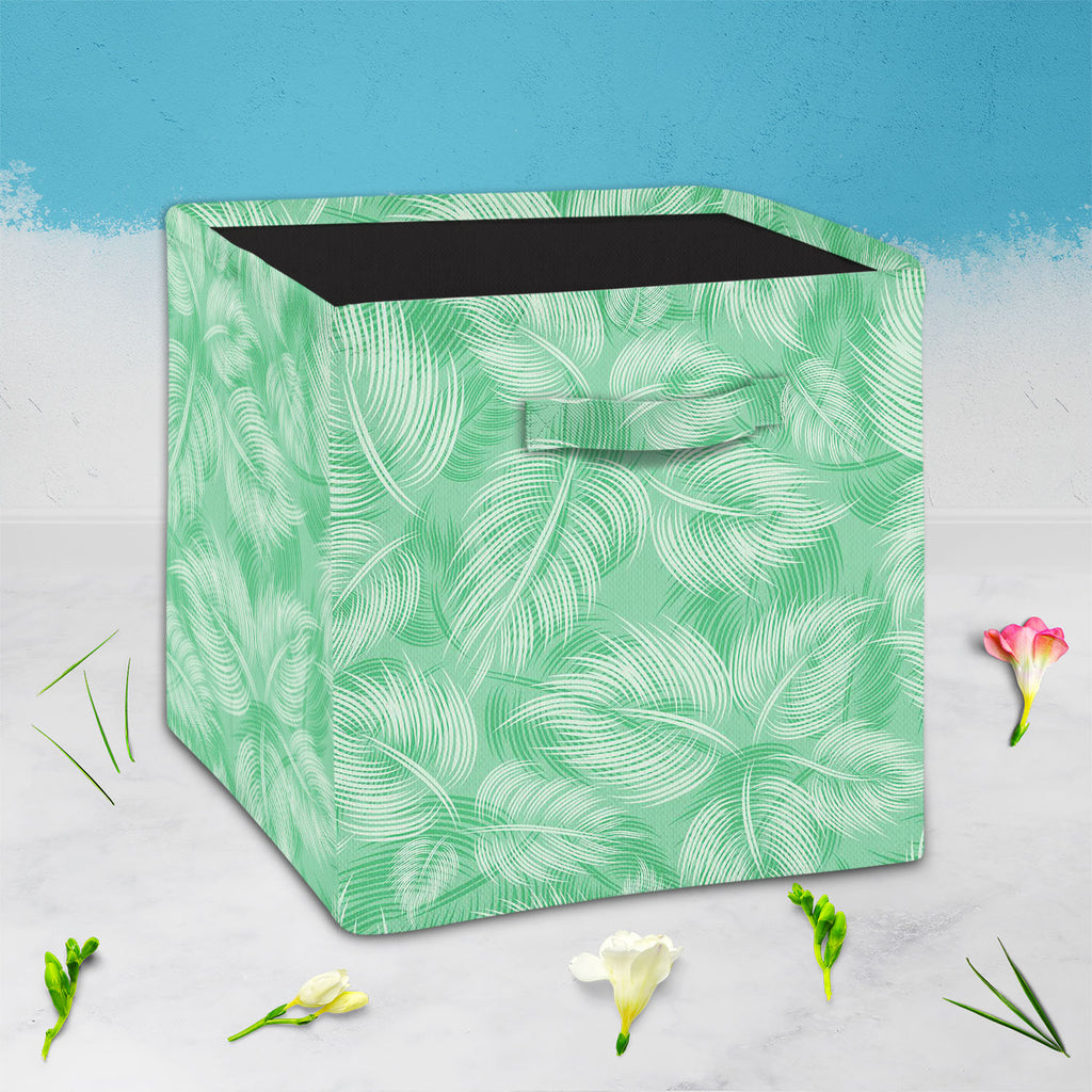 Spring Leaves D1 Foldable Open Storage Bin | Organizer Box, Toy Basket, Shelf Box, Laundry Bag | Canvas Fabric-Storage Bins-STR_BI_CB-IC 5007203 IC 5007203, Abstract Expressionism, Abstracts, Ancient, Art and Paintings, Botanical, Decorative, Digital, Digital Art, Drawing, Floral, Flowers, Graphic, Historical, Illustrations, Medieval, Nature, Patterns, Retro, Semi Abstract, Signs, Signs and Symbols, Vintage, spring, leaves, d1, foldable, open, storage, bin, organizer, box, toy, basket, shelf, laundry, bag, 