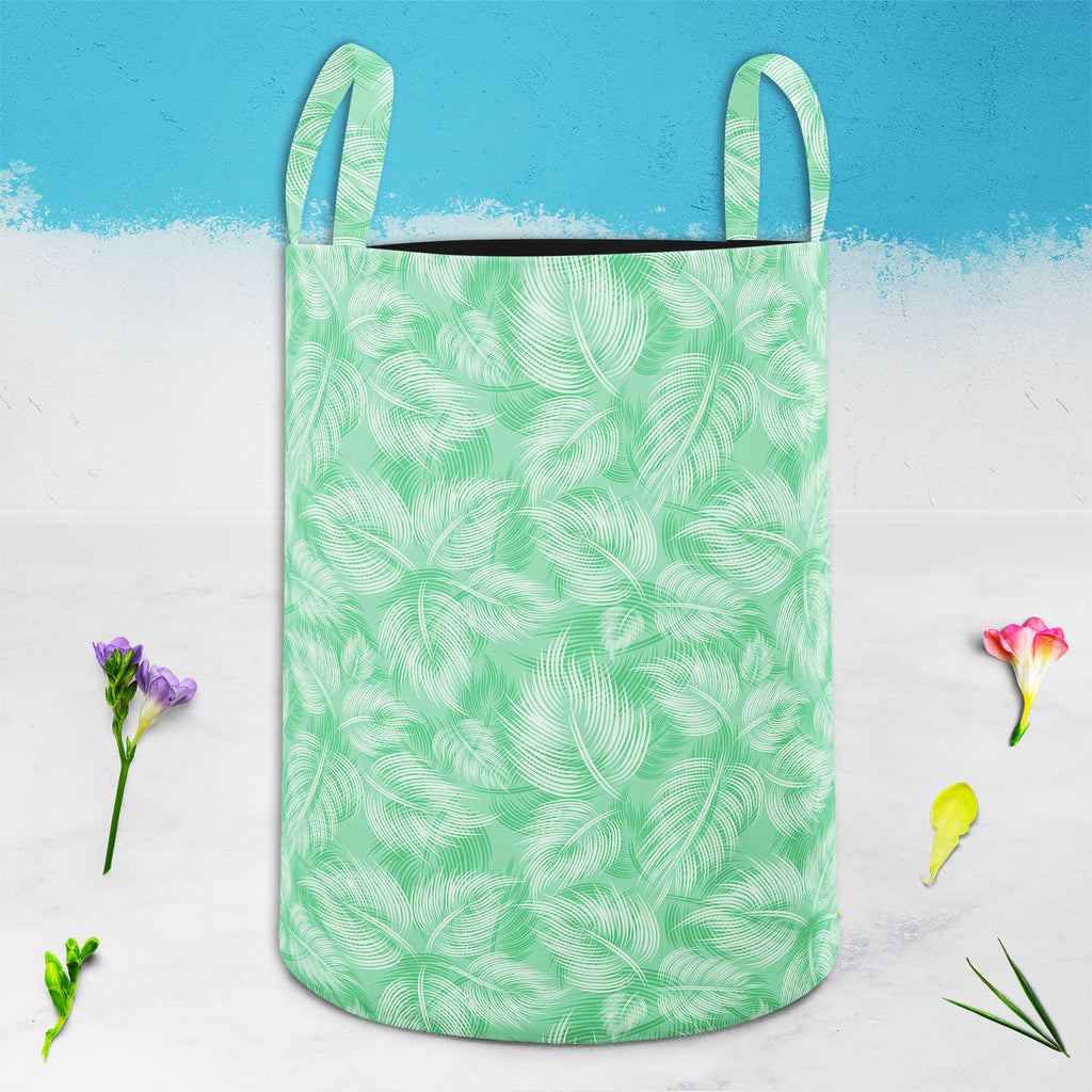Spring Leaves D1 Foldable Open Storage Bin | Organizer Box, Toy Basket, Shelf Box, Laundry Bag | Canvas Fabric-Storage Bins-STR_BI_CB-IC 5007203 IC 5007203, Abstract Expressionism, Abstracts, Ancient, Art and Paintings, Botanical, Decorative, Digital, Digital Art, Drawing, Floral, Flowers, Graphic, Historical, Illustrations, Medieval, Nature, Patterns, Retro, Semi Abstract, Signs, Signs and Symbols, Vintage, spring, leaves, d1, foldable, open, storage, bin, organizer, box, toy, basket, shelf, laundry, bag, 