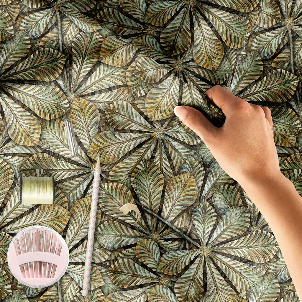 Chestnut Leafs Sofa Fabric by Metre | Upholstery For Sofa, Curtains & Cushions-Sofa Fabrics-SOF_FB-IC 5007204 IC 5007204, Art and Paintings, Botanical, Decorative, Floral, Flowers, Nature, Patterns, Metallic, chestnut, leafs, sofa, fabric, by, metre, upholstery, for, curtains, cushions, seamless, pattern, art, backdrop, background, bronzed, brown, closeup, decorate, decoration, embellish, forge, greenish, hammered, leaf, metal, ornament, ornamental, oxide, plate, seamlessly, texture, wrought, artzfolio, cot