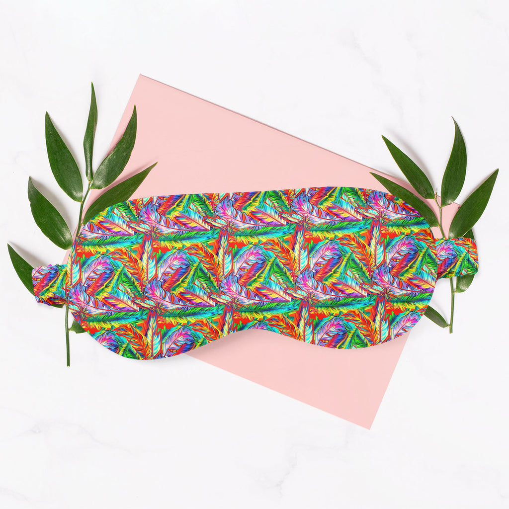 Bright Feathers Sleeping Eye Pad Blackout Eye Cover | Soft Anti-Allergic Eco-Friendly Natural Mulberry Silk Fabric-Sleep Masks-MSK_SL_BS-IC 5007206 IC 5007206, Abstract Expressionism, Abstracts, Art and Paintings, Birds, Decorative, Drawing, Festivals, Festivals and Occasions, Festive, Illustrations, Nature, Paintings, Patterns, Scenic, Semi Abstract, Signs, Signs and Symbols, bright, feathers, sleeping, eye, pad, blackout, cover, soft, anti-allergic, eco-friendly, natural, satin, silk, fabric, seamless, fe