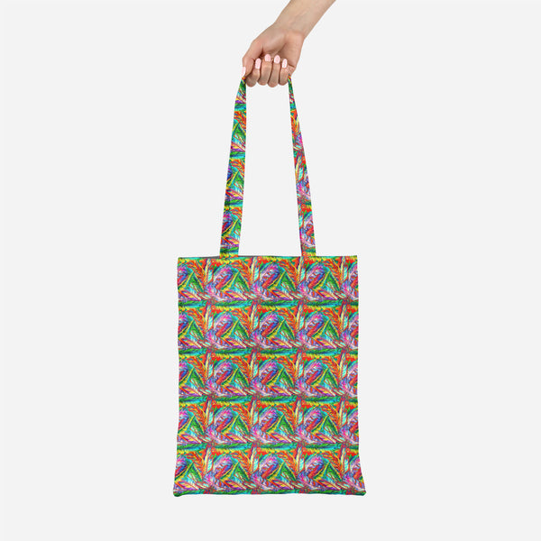 ArtzFolio Bright Feathers Tote Bag Shoulder Purse | Multipurpose-Tote Bags Basic-AZ5007206TOT_RF-IC 5007206 IC 5007206, Abstract Expressionism, Abstracts, Art and Paintings, Birds, Decorative, Drawing, Festivals, Festivals and Occasions, Festive, Illustrations, Nature, Paintings, Patterns, Scenic, Semi Abstract, Signs, Signs and Symbols, bright, feathers, canvas, tote, bag, shoulder, purse, multipurpose, seamless, feather, abstract, art, backdrop, background, beautiful, bird, brazil, carnival, decor, decora