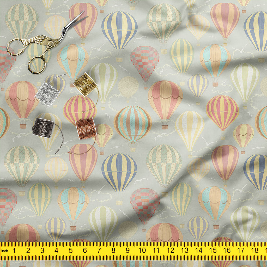 Air Balloons Upholstery Fabric by Metre | For Sofa, Curtains, Cushions, Furnishing, Craft, Dress Material - Upholstery Fabrics - ArtzFolio.com