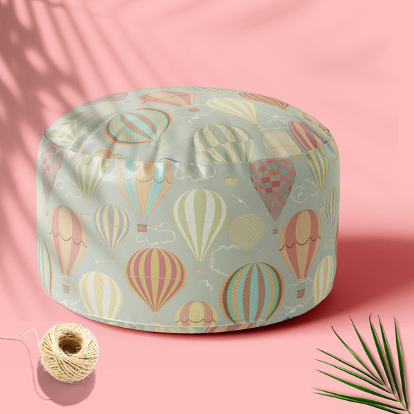 Air Balloons Footstool Footrest Puffy Pouffe Ottoman Bean Bag | Canvas Fabric-Footstools-FST_CB_BN-IC 5007207 IC 5007207, Ancient, Art and Paintings, Automobiles, Birds, Drawing, Festivals, Festivals and Occasions, Festive, Historical, Illustrations, Medieval, Paintings, Patterns, Retro, Signs, Signs and Symbols, Sports, Stripes, Transportation, Travel, Vehicles, Vintage, air, balloons, footstool, footrest, puffy, pouffe, ottoman, bean, bag, floor, cushion, pillow, canvas, fabric, hot, balloon, seamless, ab