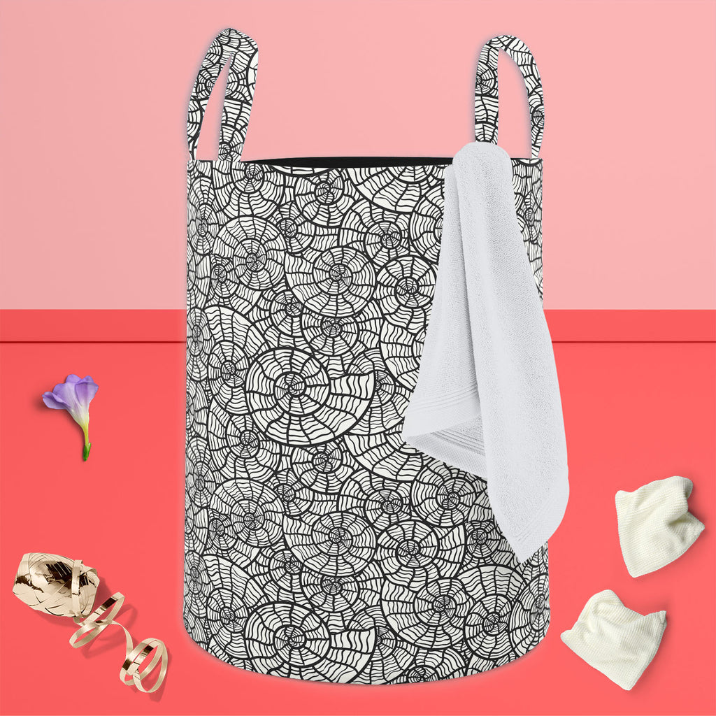 Sea Shells Foldable Open Storage Bin | Organizer Box, Toy Basket, Shelf Box, Laundry Bag | Canvas Fabric-Storage Bins-STR_BI_CB-IC 5007208 IC 5007208, Patterns, sea, shells, foldable, open, storage, bin, organizer, box, toy, basket, shelf, laundry, bag, canvas, fabric, seamless, monochrome, pattern, artzfolio, laundry bag, storage bins, toy basket, laundry bag online, foldable storage box, cloth storage basket, laundry bag for clothes, tote box, fabric storage boxes, kids toy storage box, storage totes, clo
