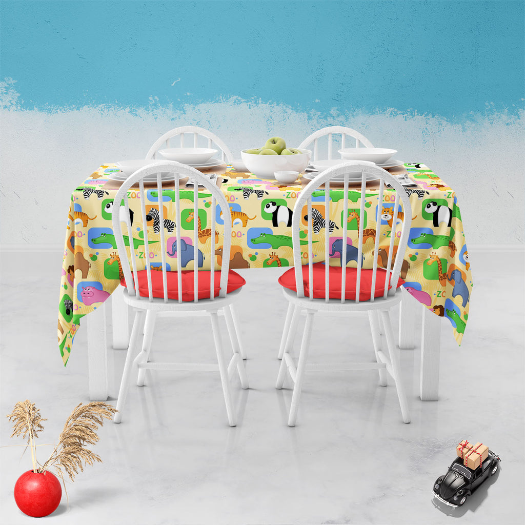 African Animals D1 Table Cloth Cover - Table Covers - ArtzFolio.com
