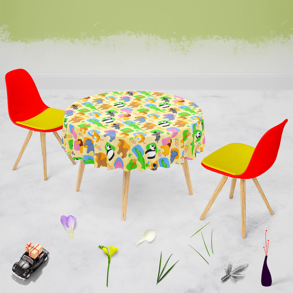 African Animals D1 Table Cloth Cover-Table Covers-CVR_TB_RD-IC 5007209 IC 5007209, Abstract Expressionism, Abstracts, African, Animals, Animated Cartoons, Botanical, Caricature, Cartoons, Floral, Flowers, Nature, Patterns, Semi Abstract, d1, table, cloth, cover, funny, abstract, africa, animal, background, camel, cartoon, colorful, crocodile, cute, elephant, giraffe, hippo, life, lion, mammal, material, palm, panda, pattern, repeated, river, seamless, textile, tiger, tile, wallpaper, wild, zebra, zoo, artzf
