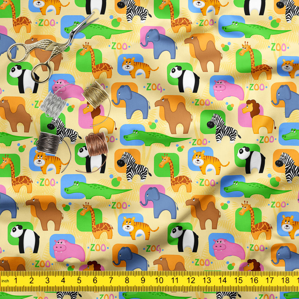 African Animals D1 Upholstery Fabric by Metre | For Sofa, Curtains, Cushions, Furnishing, Craft, Dress Material-Upholstery Fabrics-FAB_RW-IC 5007209 IC 5007209, Abstract Expressionism, Abstracts, African, Animals, Animated Cartoons, Botanical, Caricature, Cartoons, Floral, Flowers, Nature, Patterns, Semi Abstract, d1, upholstery, fabric, by, metre, for, sofa, curtains, cushions, furnishing, craft, dress, material, funny, abstract, africa, animal, background, camel, cartoon, colorful, crocodile, cute, elepha
