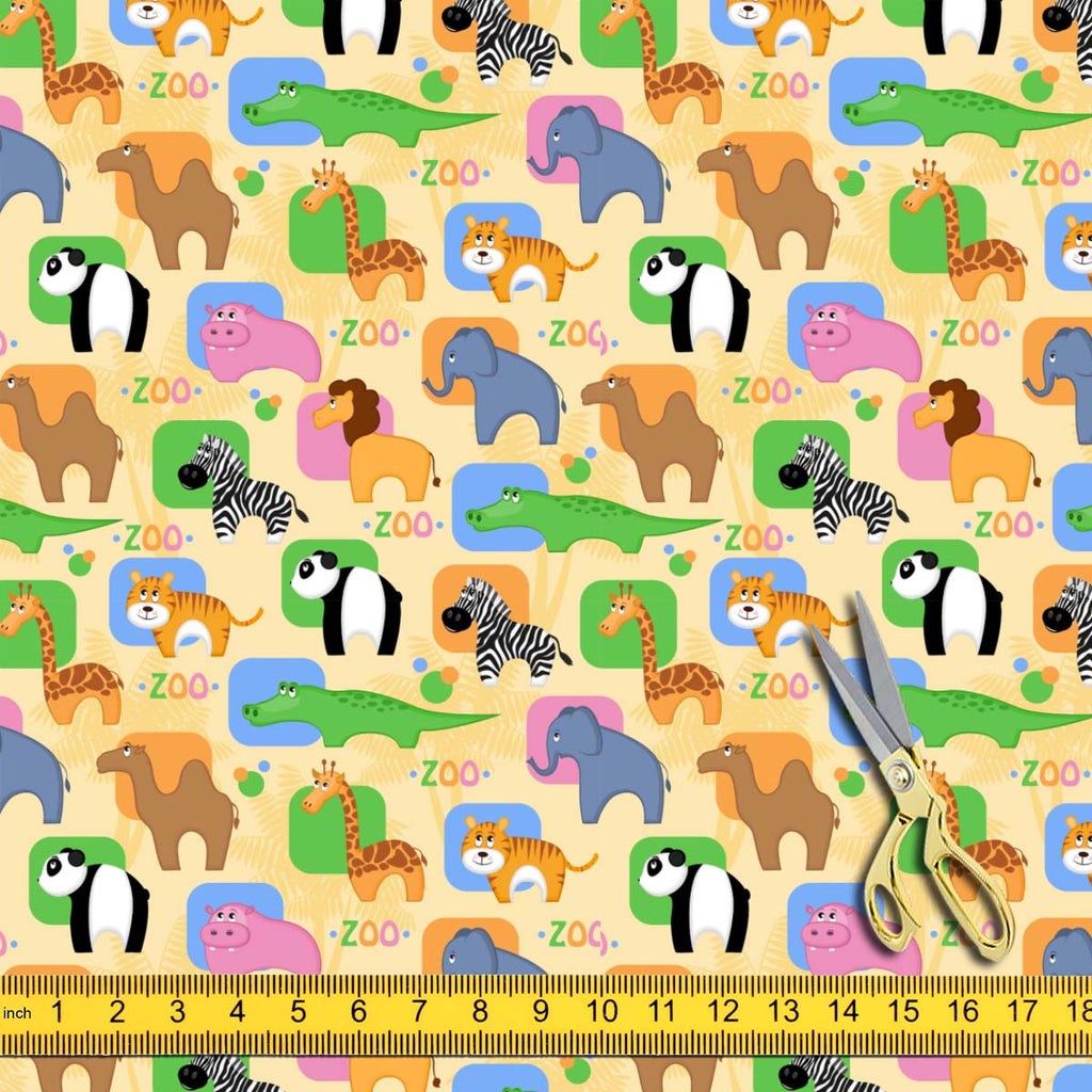 African Animals Upholstery Fabric by Metre | For Sofa, Curtains, Cushions, Furnishing, Craft, Dress Material - Upholstery Fabrics - ArtzFolio.com