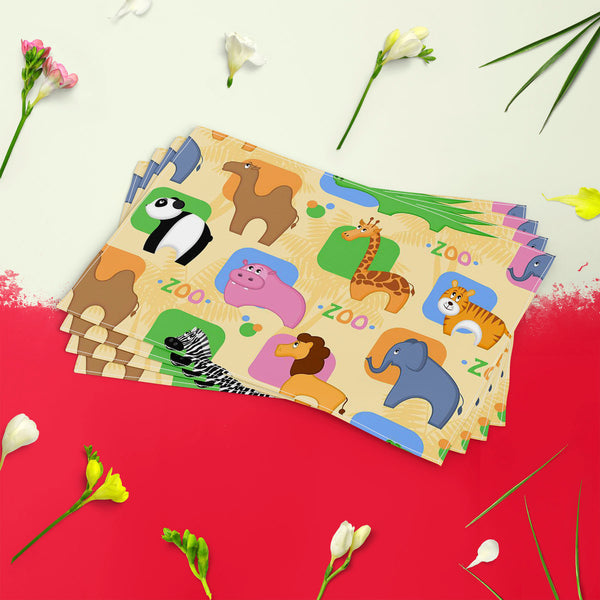 African Animals D1 Table Mat Placemat-Table Place Mats Fabric-MAT_TB-IC 5007209 IC 5007209, Abstract Expressionism, Abstracts, African, Animals, Animated Cartoons, Botanical, Caricature, Cartoons, Floral, Flowers, Nature, Patterns, Semi Abstract, d1, table, mat, placemat, for, dining, center, cotton, canvas, fabric, funny, abstract, africa, animal, background, camel, cartoon, colorful, crocodile, cute, elephant, giraffe, hippo, life, lion, mammal, material, palm, panda, pattern, repeated, river, seamless, t