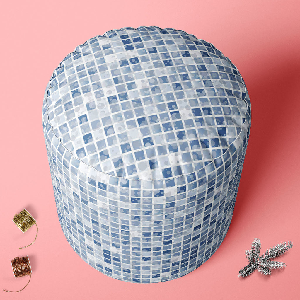 Brown Tiles Footstool Footrest Puffy Pouffe Ottoman Bean Bag | Canvas Fabric-Footstools-FST_CB_BN-IC 5007210 IC 5007210, Abstract Expressionism, Abstracts, Ancient, Architecture, Check, Circle, Decorative, Geometric, Geometric Abstraction, Grid Art, Historical, Marble, Marble and Stone, Medieval, Modern Art, Patterns, Retro, Semi Abstract, Vintage, brown, tiles, footstool, footrest, puffy, pouffe, ottoman, bean, bag, canvas, fabric, abstract, background, bathroom, beautiful, block, blue, checks, closeup, co