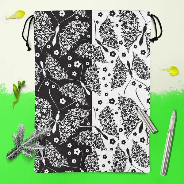 Butterflies & Flowers Reusable Sack Bag | Bag for Gym, Storage, Vegetable & Travel-Drawstring Sack Bags-SCK_FB_DS-IC 5007212 IC 5007212, Abstract Expressionism, Abstracts, Ancient, Art and Paintings, Botanical, Decorative, Digital, Digital Art, Drawing, Floral, Flowers, Graphic, Historical, Illustrations, Medieval, Modern Art, Nature, Paintings, Patterns, Scenic, Seasons, Semi Abstract, Signs, Signs and Symbols, Symbols, Victorian, Vintage, butterflies, reusable, sack, bag, for, gym, storage, vegetable, tra