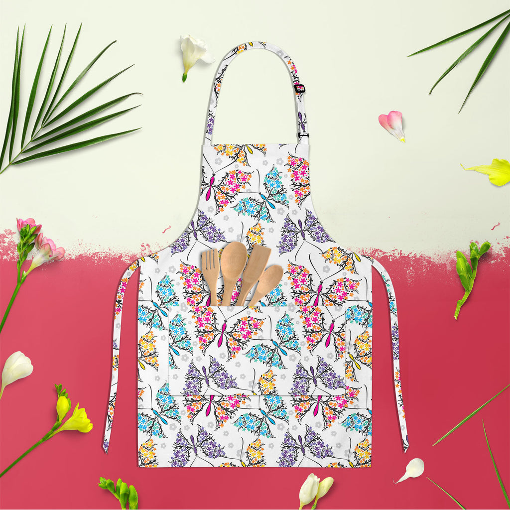 Cute Butterflies Apron | Adjustable, Free Size & Waist Tiebacks-Aprons Neck to Knee-APR_NK_KN-IC 5007213 IC 5007213, Abstract Expressionism, Abstracts, Ancient, Art and Paintings, Botanical, Decorative, Digital, Digital Art, Drawing, Floral, Flowers, Graphic, Historical, Illustrations, Medieval, Modern Art, Nature, Paintings, Patterns, Scenic, Seasons, Semi Abstract, Signs, Signs and Symbols, Symbols, Victorian, Vintage, cute, butterflies, apron, adjustable, free, size, waist, tiebacks, pattern, flower, sea
