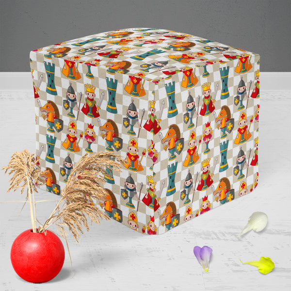 Cartoon Chess Footstool Footrest Puffy Pouffe Ottoman Bean Bag | Canvas Fabric-Footstools-FST_CB_BN-IC 5007214 IC 5007214, Animated Cartoons, Black, Black and White, Caricature, Cartoons, Comics, Illustrations, Patterns, Sports, White, Wooden, cartoon, chess, puffy, pouffe, ottoman, footstool, footrest, bean, bag, canvas, fabric, adorable, backdrop, background, battle, bishop, board, castle, collection, color, colorful, comic, competition, cute, decor, decoration, frame, game, group, horse, illustration, ki