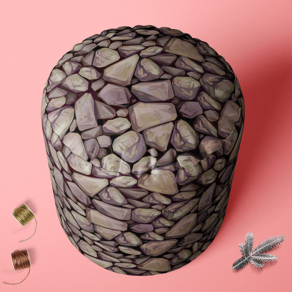 Abstract Art D36 Footstool Footrest Puffy Pouffe Ottoman Bean Bag | Canvas Fabric-Footstools-FST_CB_BN-IC 5007215 IC 5007215, Architecture, Art and Paintings, Digital, Digital Art, Graphic, Illustrations, Marble and Stone, Nature, Paintings, Patterns, Scenic, Signs, Signs and Symbols, abstract, art, d36, footstool, footrest, puffy, pouffe, ottoman, bean, bag, canvas, fabric, texture, stone, wall, rock, seamless, ashlar, asphalt, backdrop, background, brown, cobblestone, design, illustration, mason, material
