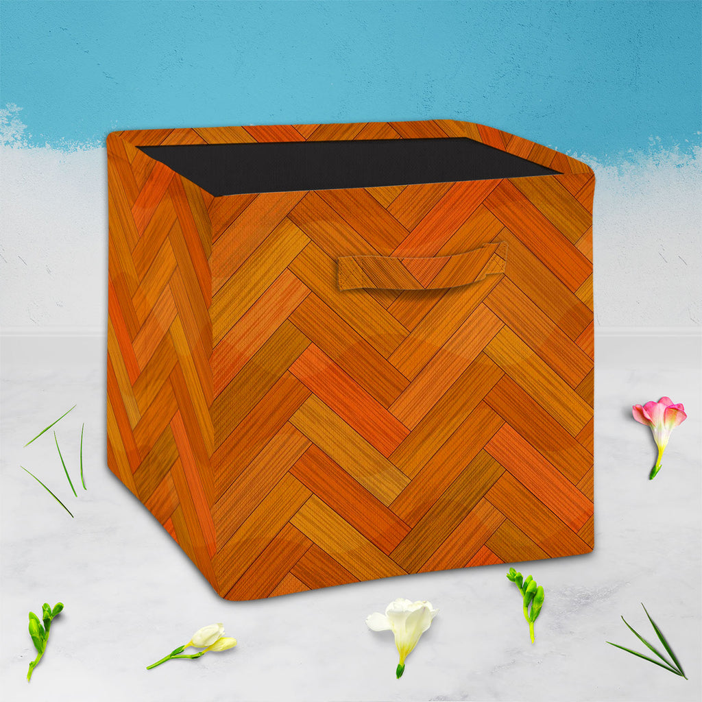 Texture Style Foldable Open Storage Bin | Organizer Box, Toy Basket, Shelf Box, Laundry Bag | Canvas Fabric-Storage Bins-STR_BI_CB-IC 5007217 IC 5007217, Abstract Expressionism, Abstracts, Decorative, Illustrations, Nature, Patterns, Scenic, Semi Abstract, Signs, Signs and Symbols, Wooden, texture, style, foldable, open, storage, bin, organizer, box, toy, basket, shelf, laundry, bag, canvas, fabric, parquet, abstract, backdrop, background, board, brown, build, carpentry, cherry, clean, color, construction, 