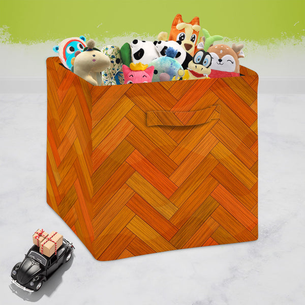 Texture Style Foldable Open Storage Bin | Organizer Box, Toy Basket, Shelf Box, Laundry Bag | Canvas Fabric-Storage Bins-STR_BI_CB-IC 5007217 IC 5007217, Abstract Expressionism, Abstracts, Decorative, Illustrations, Nature, Patterns, Scenic, Semi Abstract, Signs, Signs and Symbols, Wooden, texture, style, foldable, open, storage, bin, organizer, box, toy, basket, shelf, laundry, bag, canvas, fabric, parquet, abstract, backdrop, background, board, brown, build, carpentry, cherry, clean, color, construction, 