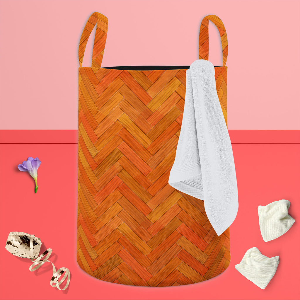 Texture Style Foldable Open Storage Bin | Organizer Box, Toy Basket, Shelf Box, Laundry Bag | Canvas Fabric-Storage Bins-STR_BI_CB-IC 5007217 IC 5007217, Abstract Expressionism, Abstracts, Decorative, Illustrations, Nature, Patterns, Scenic, Semi Abstract, Signs, Signs and Symbols, Wooden, texture, style, foldable, open, storage, bin, organizer, box, toy, basket, shelf, laundry, bag, canvas, fabric, parquet, abstract, backdrop, background, board, brown, build, carpentry, cherry, clean, color, construction, 