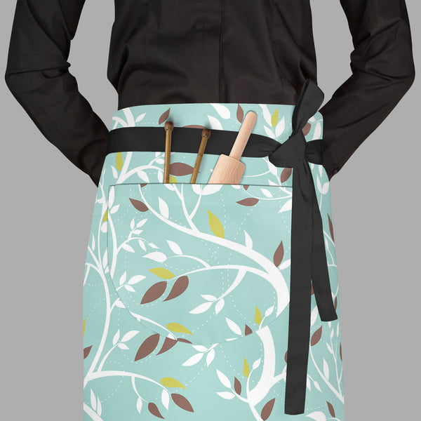 Branches Apron | Adjustable, Free Size & Waist Tiebacks-Aprons Waist to Feet-APR_WS_FT-IC 5007218 IC 5007218, Abstract Expressionism, Abstracts, Ancient, Art and Paintings, Baroque, Botanical, Decorative, Digital, Digital Art, Floral, Flowers, Graphic, Historical, Illustrations, Medieval, Modern Art, Nature, Paintings, Patterns, Rococo, Scenic, Seasons, Semi Abstract, Signs, Signs and Symbols, Vintage, branches, full-length, waist, to, feet, apron, poly-cotton, fabric, adjustable, tiebacks, pattern, abstrac