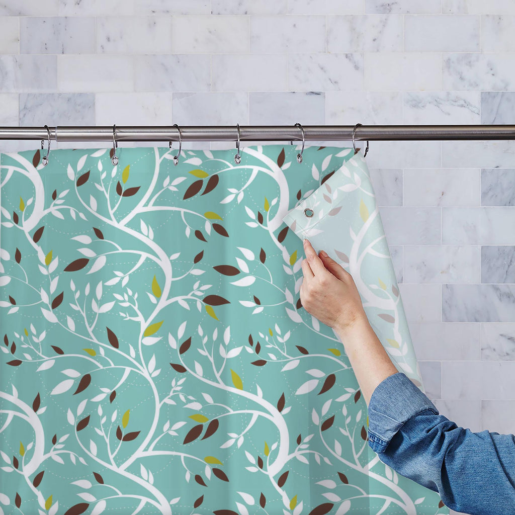 Branches Washable Waterproof Shower Curtain-Shower Curtains-CUR_SH-IC 5007218 IC 5007218, Abstract Expressionism, Abstracts, Ancient, Art and Paintings, Baroque, Botanical, Decorative, Digital, Digital Art, Floral, Flowers, Graphic, Historical, Illustrations, Medieval, Modern Art, Nature, Paintings, Patterns, Rococo, Scenic, Seasons, Semi Abstract, Signs, Signs and Symbols, Vintage, branches, washable, waterproof, shower, curtain, pattern, abstract, art, background, beautiful, beauty, blue, branch, classica