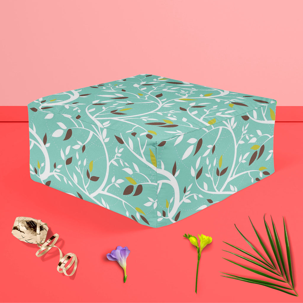 Branches Footstool Footrest Puffy Pouffe Ottoman Bean Bag | Canvas Fabric-Footstools-FST_CB_BN-IC 5007218 IC 5007218, Abstract Expressionism, Abstracts, Ancient, Art and Paintings, Baroque, Botanical, Decorative, Digital, Digital Art, Floral, Flowers, Graphic, Historical, Illustrations, Medieval, Modern Art, Nature, Paintings, Patterns, Rococo, Scenic, Seasons, Semi Abstract, Signs, Signs and Symbols, Vintage, branches, footstool, footrest, puffy, pouffe, ottoman, bean, bag, canvas, fabric, pattern, abstrac