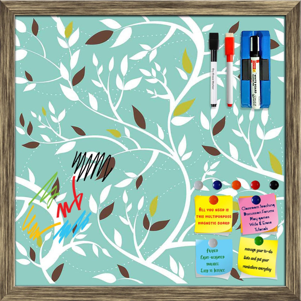 Branches Framed Magnetic Dry Erase Board | Combo with Magnet Buttons & Markers-Magnetic Boards Framed-MGB_FR-IC 5007218 IC 5007218, Abstract Expressionism, Abstracts, Ancient, Art and Paintings, Baroque, Botanical, Decorative, Digital, Digital Art, Floral, Flowers, Graphic, Historical, Illustrations, Medieval, Modern Art, Nature, Paintings, Patterns, Rococo, Scenic, Seasons, Semi Abstract, Signs, Signs and Symbols, Vintage, branches, framed, magnetic, dry, erase, board, printed, whiteboard, with, 4, magnets