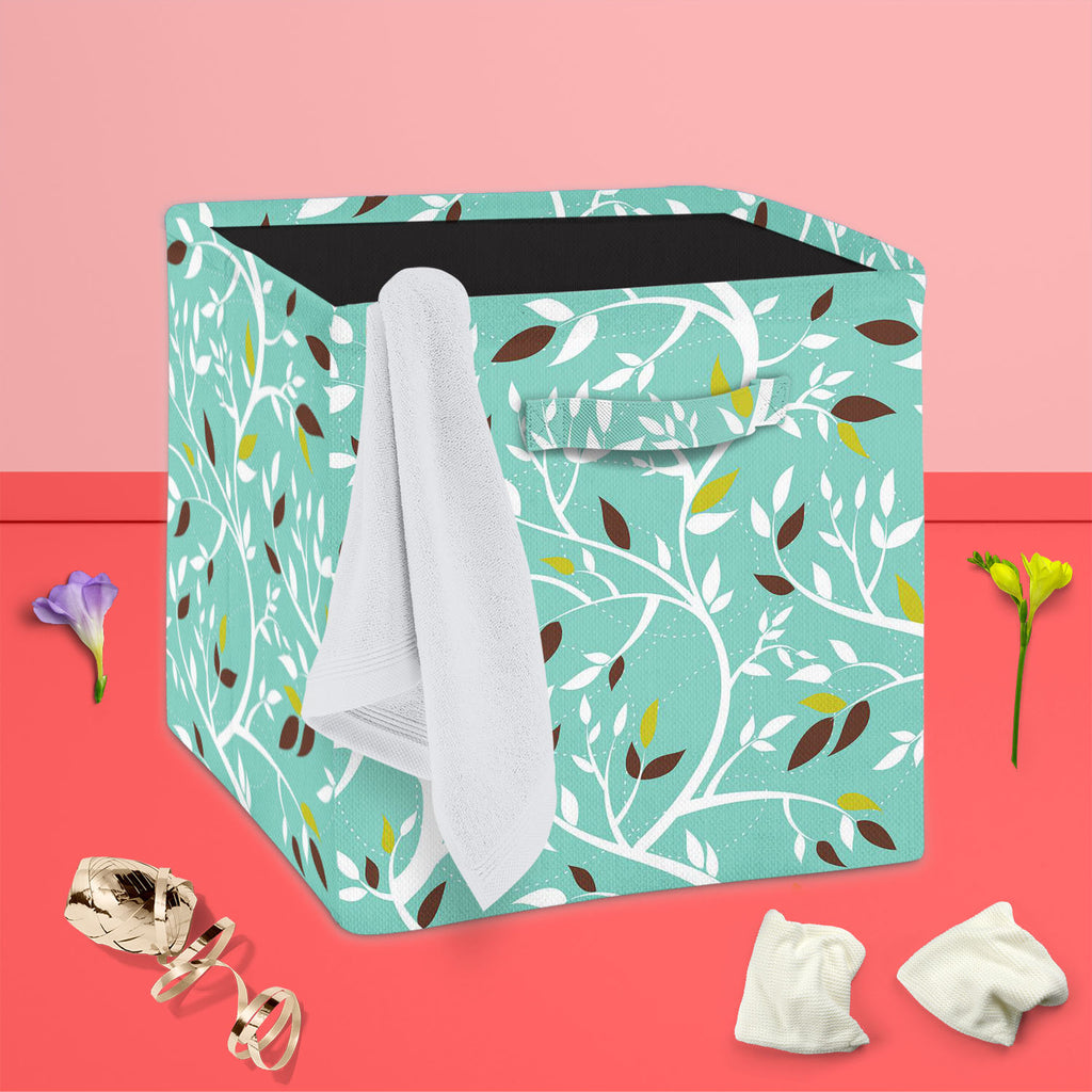 Branches Foldable Open Storage Bin | Organizer Box, Toy Basket, Shelf Box, Laundry Bag | Canvas Fabric-Storage Bins-STR_BI_CB-IC 5007218 IC 5007218, Abstract Expressionism, Abstracts, Ancient, Art and Paintings, Baroque, Botanical, Decorative, Digital, Digital Art, Floral, Flowers, Graphic, Historical, Illustrations, Medieval, Modern Art, Nature, Paintings, Patterns, Rococo, Scenic, Seasons, Semi Abstract, Signs, Signs and Symbols, Vintage, branches, foldable, open, storage, bin, organizer, box, toy, basket