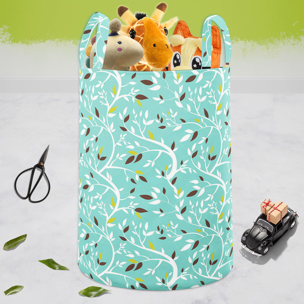 Branches Foldable Open Storage Bin | Organizer Box, Toy Basket, Shelf Box, Laundry Bag | Canvas Fabric-Storage Bins-STR_BI_CB-IC 5007218 IC 5007218, Abstract Expressionism, Abstracts, Ancient, Art and Paintings, Baroque, Botanical, Decorative, Digital, Digital Art, Floral, Flowers, Graphic, Historical, Illustrations, Medieval, Modern Art, Nature, Paintings, Patterns, Rococo, Scenic, Seasons, Semi Abstract, Signs, Signs and Symbols, Vintage, branches, foldable, open, storage, bin, organizer, box, toy, basket