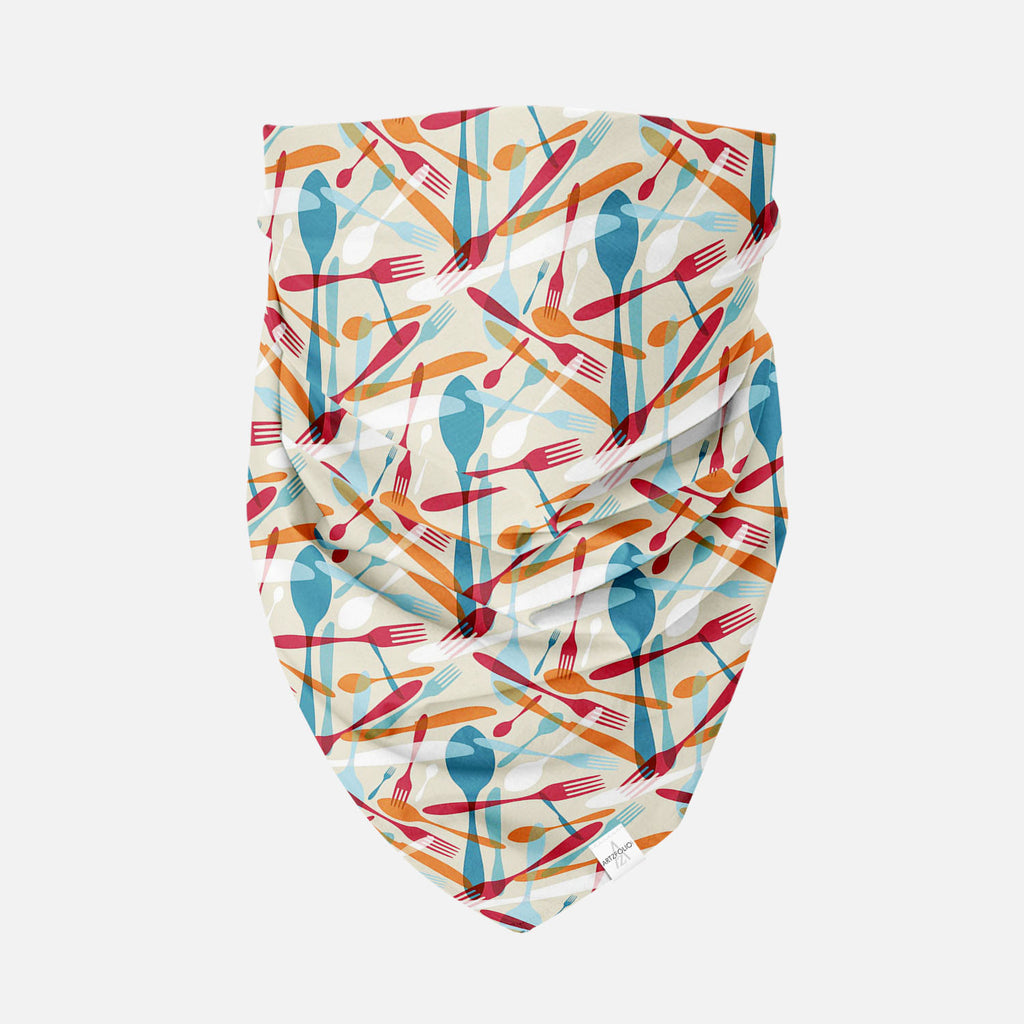 Knife & Spoon Printed Bandana | Headband Headwear Wristband Balaclava | Unisex | Soft Poly Fabric-Bandanas-BND_FB_BS-IC 5007219 IC 5007219, Abstract Expressionism, Abstracts, Beverage, Cuisine, Food, Food and Beverage, Food and Drink, Icons, Illustrations, Kitchen, Patterns, Semi Abstract, Signs and Symbols, Symbols, knife, spoon, printed, bandana, headband, headwear, wristband, balaclava, unisex, soft, poly, fabric, pattern, bistro, seamless, abstract, background, cafe, card, celebrate, celebration, collec