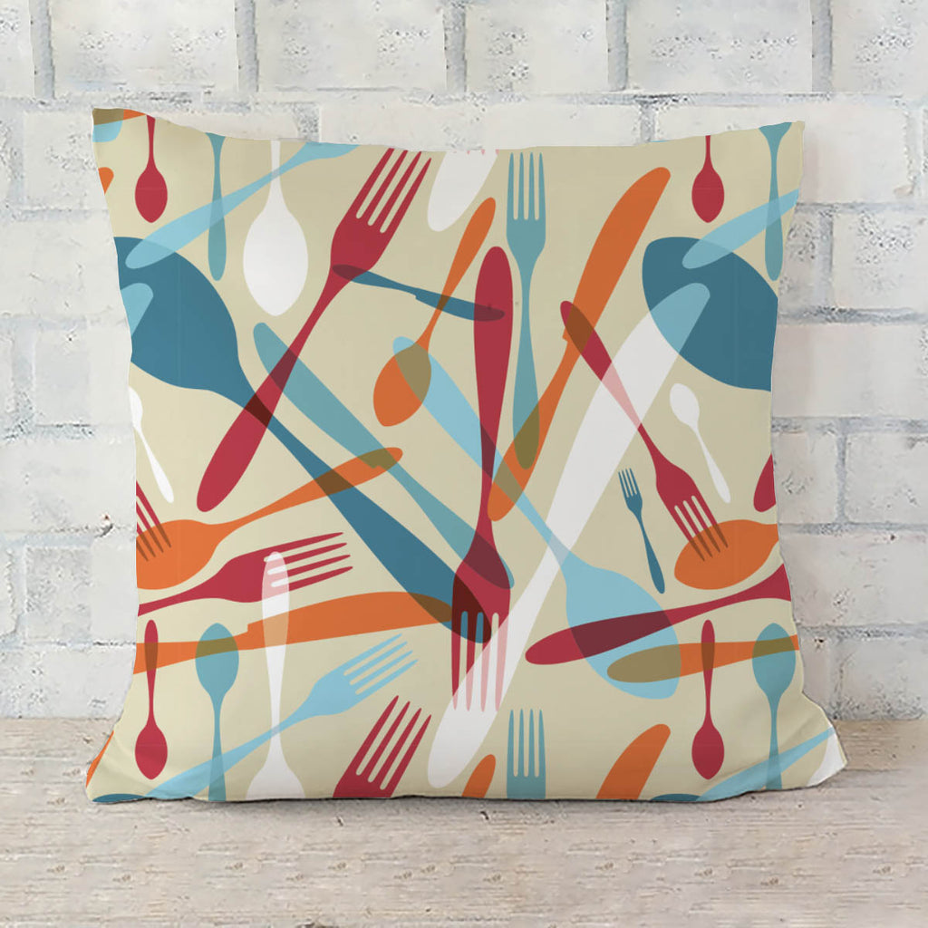 ArtzFolio Knife & Spoon Cushion Cover Throw Pillow-Cushion Covers-AZHFR11076079CUS_CV_L-Image Code 5007219 Vishnu Image Folio Pvt Ltd, IC 5007219, ArtzFolio, Cushion Covers, Food & Beverage, Kids, Digital Art, knife, spoon, cushion, cover, throw, pillow, transparency, silverware, icons, seamless, pattern, background, fork, silhouettes, different, sizes, colors, sofa throws, single throw pillow, zippered throw pillow cover, satin pillow cover, throw pillow, cushion cover only, cushion cover, pillow cover for