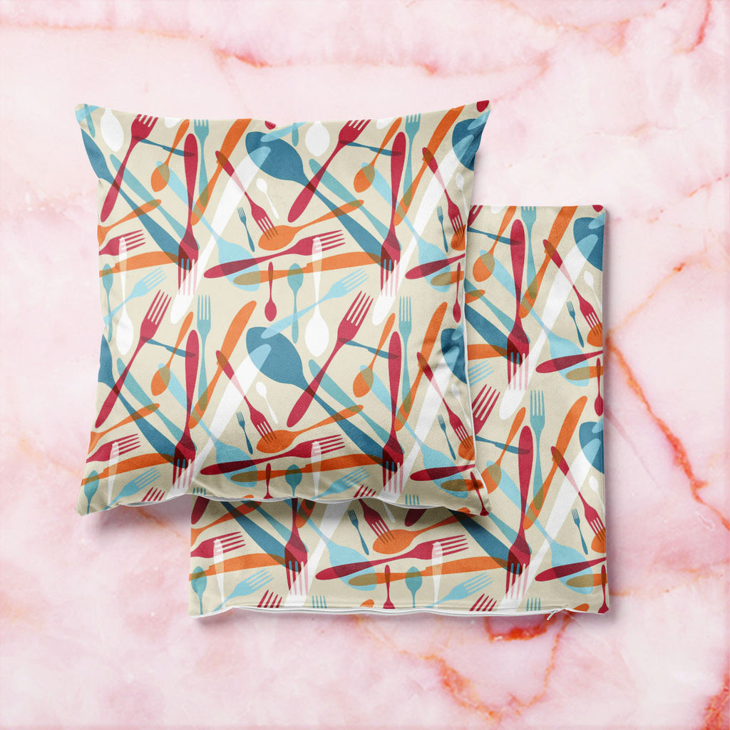 Knife & Spoon Cushion Cover Throw Pillow-Cushion Covers-CUS_CV-IC 5007219 IC 5007219, Abstract Expressionism, Abstracts, Beverage, Cuisine, Food, Food and Beverage, Food and Drink, Icons, Illustrations, Kitchen, Patterns, Semi Abstract, Signs and Symbols, Symbols, knife, spoon, cushion, cover, throw, pillow, pattern, bistro, seamless, abstract, background, cafe, card, celebrate, celebration, collection, cook, cooking, cutlery, decoration, dining, dinner, eat, equipment, fork, gift, gourmet, greeting, icon, 