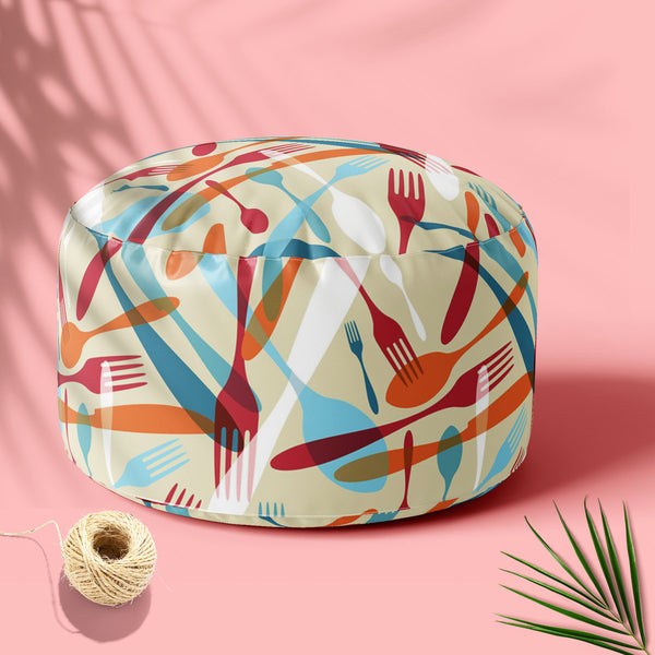 Knife & Spoon Footstool Footrest Puffy Pouffe Ottoman Bean Bag | Canvas Fabric-Footstools-FST_CB_BN-IC 5007219 IC 5007219, Abstract Expressionism, Abstracts, Beverage, Cuisine, Food, Food and Beverage, Food and Drink, Icons, Illustrations, Kitchen, Patterns, Semi Abstract, Signs and Symbols, Symbols, knife, spoon, footstool, footrest, puffy, pouffe, ottoman, bean, bag, floor, cushion, pillow, canvas, fabric, pattern, bistro, seamless, abstract, background, cafe, card, celebrate, celebration, collection, coo