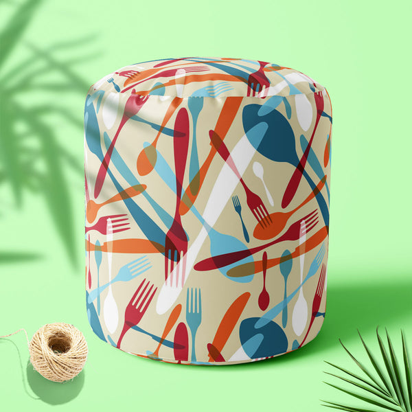 Knife & Spoon Footstool Footrest Puffy Pouffe Ottoman Bean Bag | Canvas Fabric-Footstools-FST_CB_BN-IC 5007219 IC 5007219, Abstract Expressionism, Abstracts, Beverage, Cuisine, Food, Food and Beverage, Food and Drink, Icons, Illustrations, Kitchen, Patterns, Semi Abstract, Signs and Symbols, Symbols, knife, spoon, puffy, pouffe, ottoman, footstool, footrest, bean, bag, canvas, fabric, pattern, bistro, seamless, abstract, background, cafe, card, celebrate, celebration, collection, cook, cooking, cutlery, dec