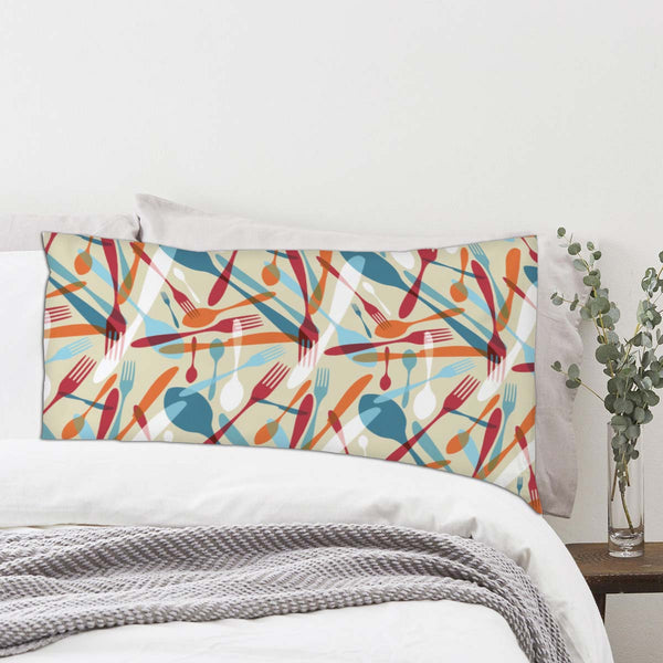 ArtzFolio Knife & Spoon Pillow Cover Case-Pillow Cases-AZHFR11076079PIL_CV_L-Image Code 5007219 Vishnu Image Folio Pvt Ltd, IC 5007219, ArtzFolio, Pillow Cases, Food & Beverage, Kids, Digital Art, knife, spoon, pillow, cover, cases, poly, cotton, fabric, transparency, silverware, icons, seamless, pattern, background, fork, silhouettes, different, sizes, colors, pillow cover, pillow case cover, linen pillow cover, printed pillow cover, pillow for bedroom, living room pillow covers, standard pillow case cover