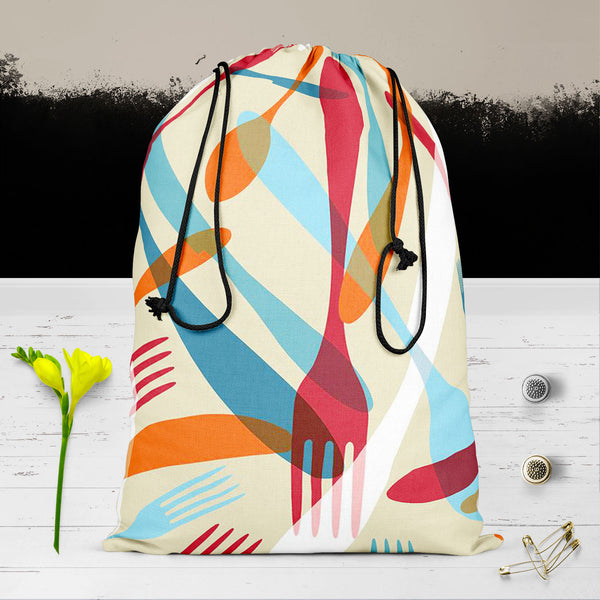 Knife & Spoon Reusable Sack Bag | Bag for Gym, Storage, Vegetable & Travel-Drawstring Sack Bags-SCK_FB_DS-IC 5007219 IC 5007219, Abstract Expressionism, Abstracts, Beverage, Cuisine, Food, Food and Beverage, Food and Drink, Icons, Illustrations, Kitchen, Patterns, Semi Abstract, Signs and Symbols, Symbols, knife, spoon, reusable, sack, bag, for, gym, storage, vegetable, travel, cotton, canvas, fabric, pattern, bistro, seamless, abstract, background, cafe, card, celebrate, celebration, collection, cook, cook
