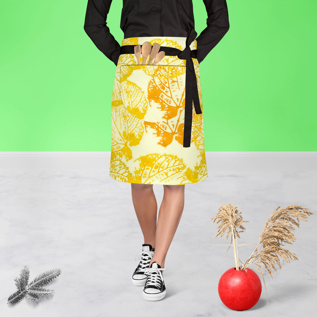Leaves Apron | Adjustable, Free Size & Waist Tiebacks-Apron Waist to Knee-APR_WS_KN-IC 5007220 IC 5007220, Ancient, Botanical, Floral, Flowers, Historical, Medieval, Nature, Patterns, Retro, Scenic, Vintage, Watercolour, leaves, apron, adjustable, free, size, waist, tiebacks, pattern, watercolor, autumn, background, beautiful, childish, color, colorful, colours, cool, cute, doodle, fall, flora, flower, garden, grass, green, insect, leaf, mixed, pastel, red, seamless, tender, textile, texture, vivid, water, 