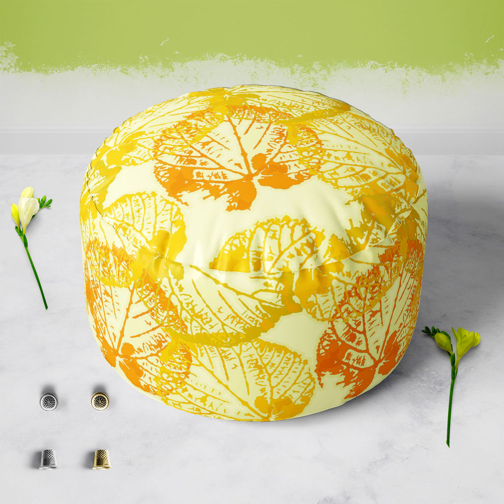 Leaves Footstool Footrest Puffy Pouffe Ottoman Bean Bag | Canvas Fabric-Footstools-FST_CB_BN-IC 5007220 IC 5007220, Ancient, Botanical, Floral, Flowers, Historical, Medieval, Nature, Patterns, Retro, Scenic, Vintage, Watercolour, leaves, footstool, footrest, puffy, pouffe, ottoman, bean, bag, canvas, fabric, pattern, watercolor, autumn, background, beautiful, childish, color, colorful, colours, cool, cute, doodle, fall, flora, flower, garden, grass, green, insect, leaf, mixed, pastel, red, seamless, tender,