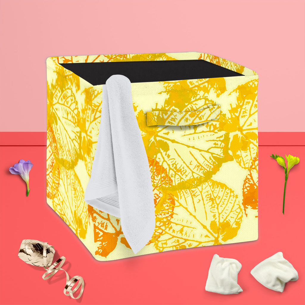 Leaves Foldable Open Storage Bin | Organizer Box, Toy Basket, Shelf Box, Laundry Bag | Canvas Fabric-Storage Bins-STR_BI_CB-IC 5007220 IC 5007220, Ancient, Botanical, Floral, Flowers, Historical, Medieval, Nature, Patterns, Retro, Scenic, Vintage, Watercolour, leaves, foldable, open, storage, bin, organizer, box, toy, basket, shelf, laundry, bag, canvas, fabric, pattern, watercolor, autumn, background, beautiful, childish, color, colorful, colours, cool, cute, doodle, fall, flora, flower, garden, grass, gre