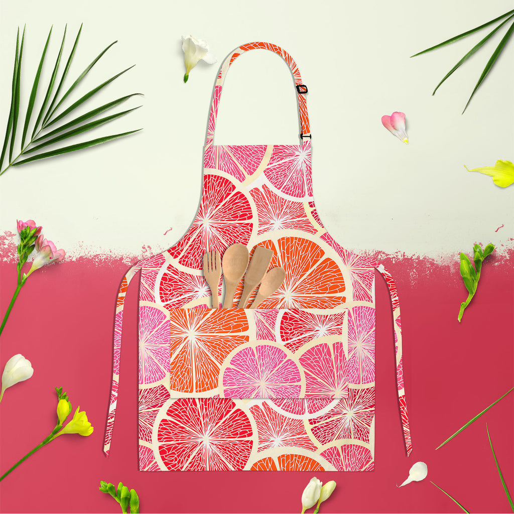 Grapefruit Apron | Adjustable, Free Size & Waist Tiebacks-Aprons Neck to Knee-APR_NK_KN-IC 5007221 IC 5007221, Art and Paintings, Digital, Digital Art, Drawing, Fruit and Vegetable, Fruits, Graphic, Illustrations, Patterns, Signs, Signs and Symbols, Tropical, grapefruit, apron, adjustable, free, size, waist, tiebacks, wallpaper, pattern, seamless, fruit, art, background, beautiful, card, citrus, clipart, colorful, concept, continuous, creative, curves, design, editable, fold, group, illustration, infinity, 