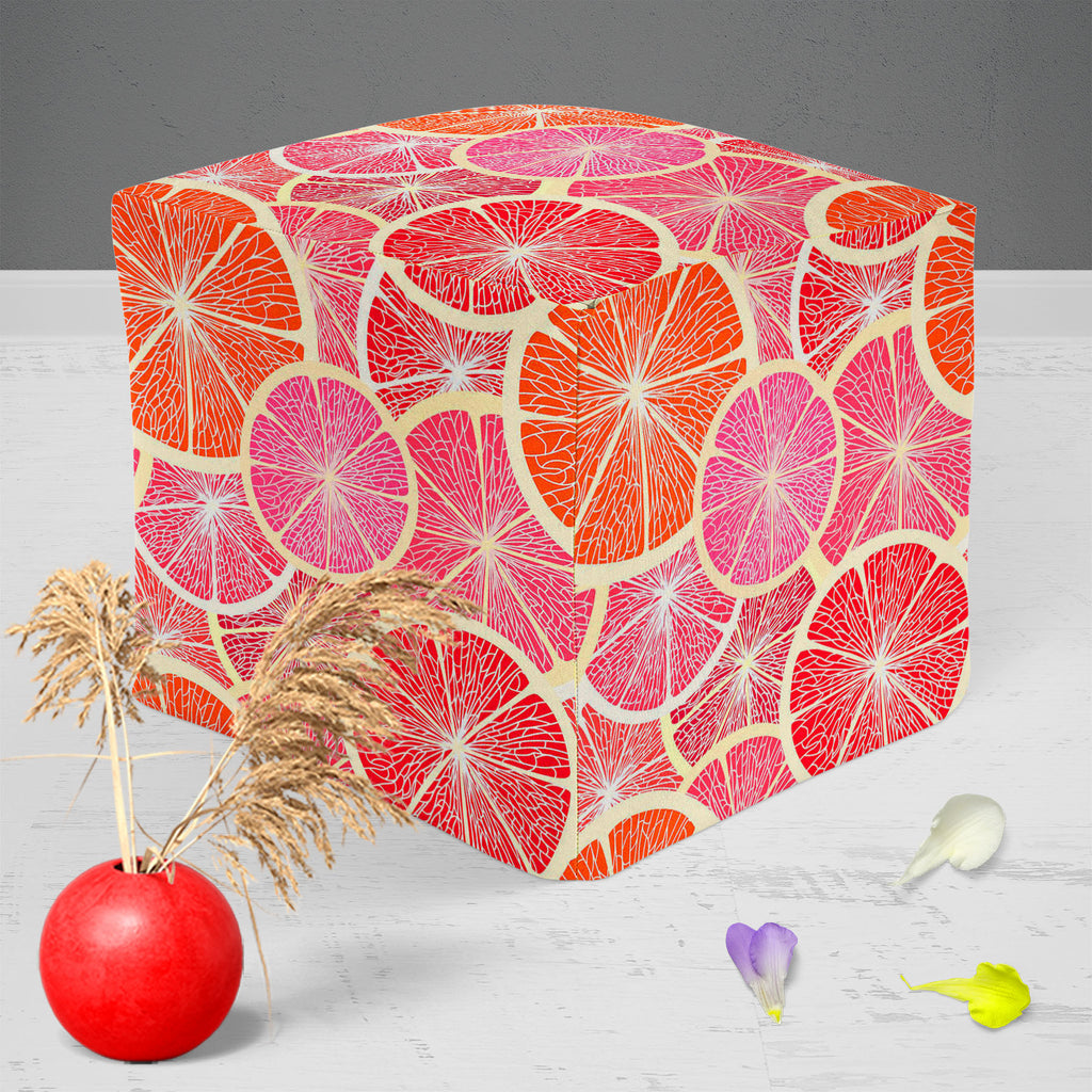 Grapefruit Footstool Footrest Puffy Pouffe Ottoman Bean Bag | Canvas Fabric-Footstools-FST_CB_BN-IC 5007221 IC 5007221, Art and Paintings, Digital, Digital Art, Drawing, Fruit and Vegetable, Fruits, Graphic, Illustrations, Patterns, Signs, Signs and Symbols, Tropical, grapefruit, footstool, footrest, puffy, pouffe, ottoman, bean, bag, canvas, fabric, wallpaper, pattern, seamless, fruit, art, background, beautiful, card, citrus, clipart, colorful, concept, continuous, creative, curves, design, editable, fold